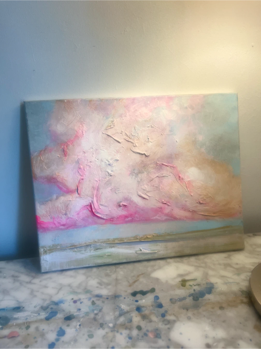 Abstract Cloud Painting 14 x 18” - photo 2