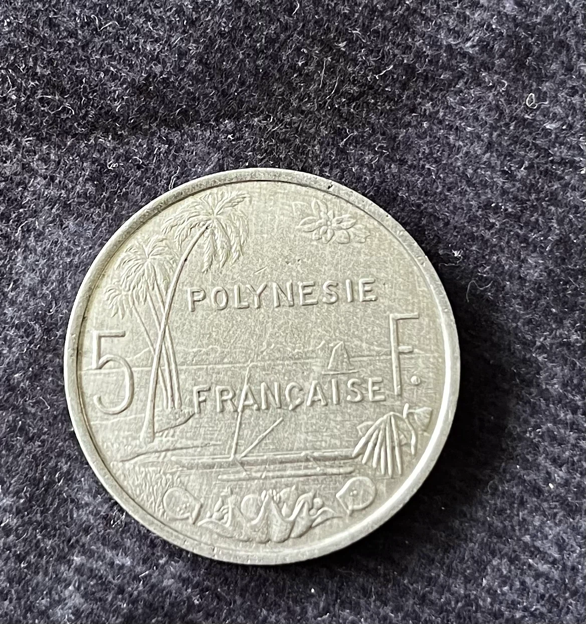 1999 French Polynesia 5 Franc Coin - photo 4