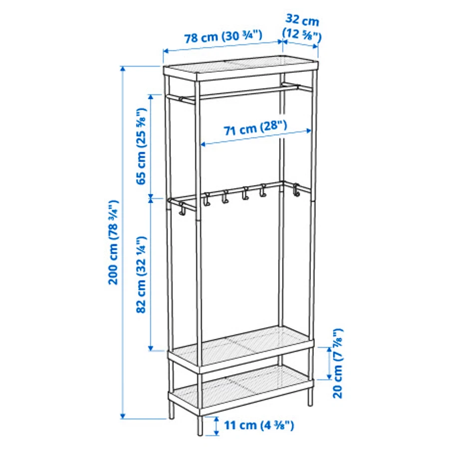 IKEA Mackapar coat/clothes rack - photo 3