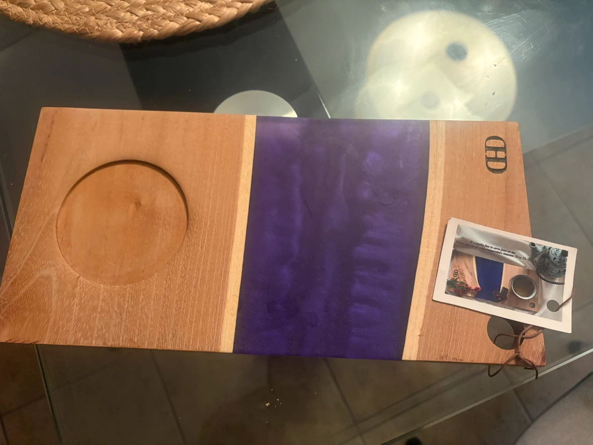 Wooden and Epoxy Resin Serving Board