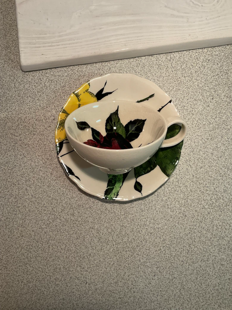 CLARICE CLIFF TEACUPSET - photo 3
