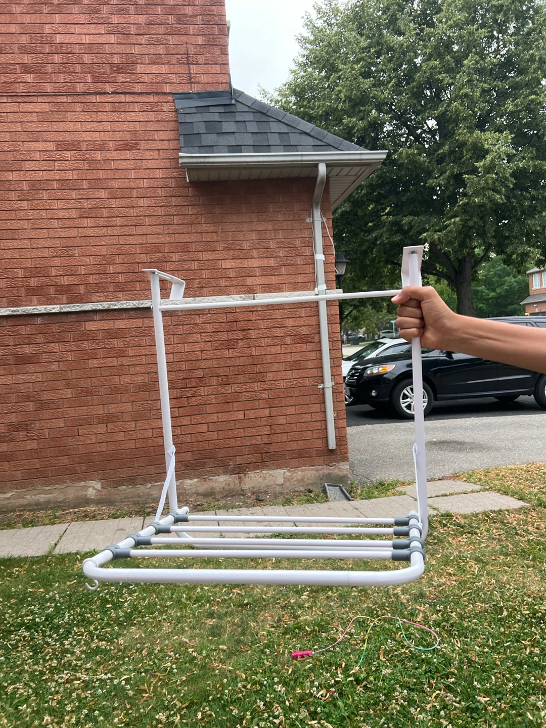 White Folding Clothes Drying Rack - photo 2