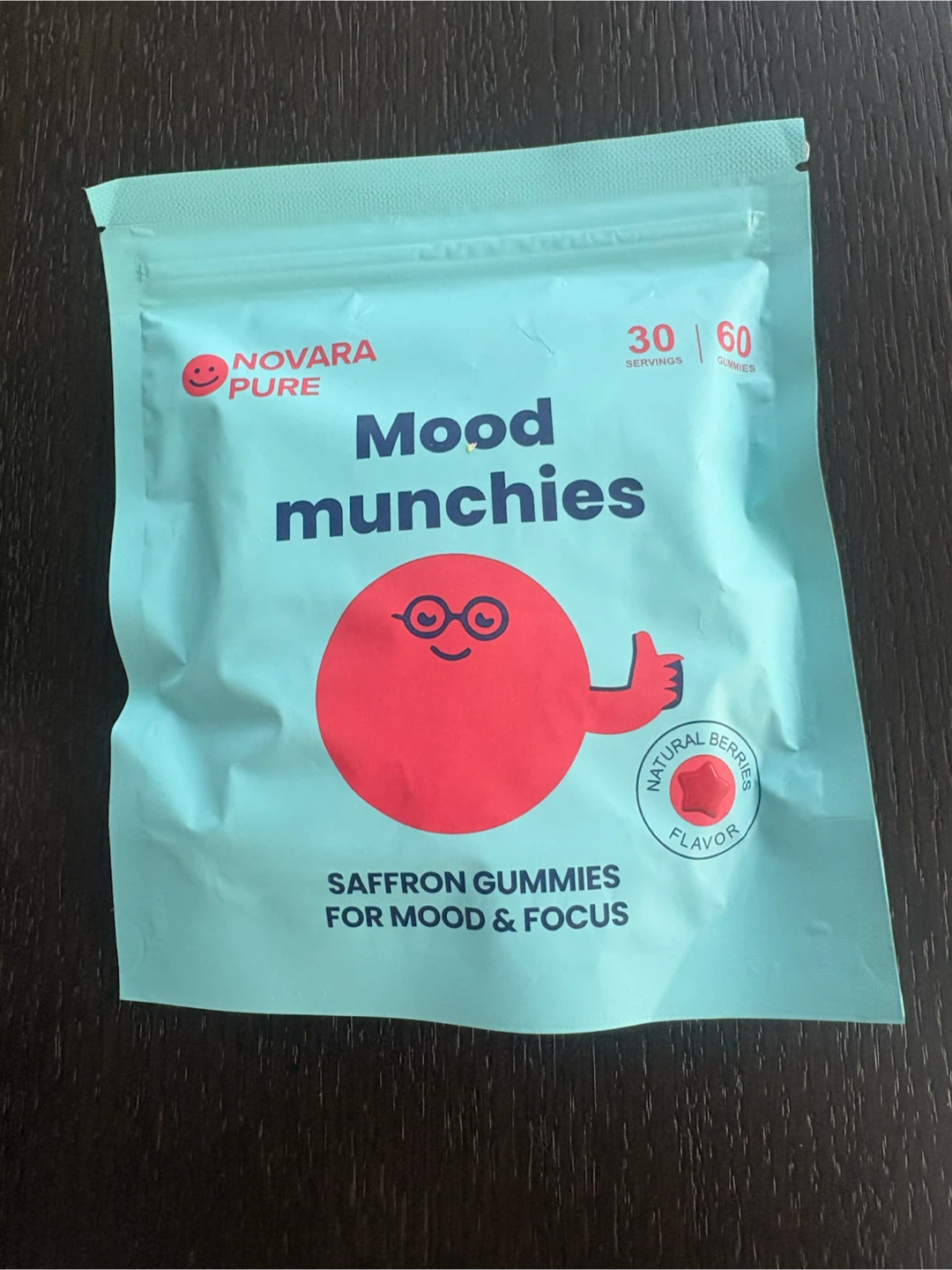 Novara Pure Mood Munchies Saffron Gummies - Natural Berries - photo 2