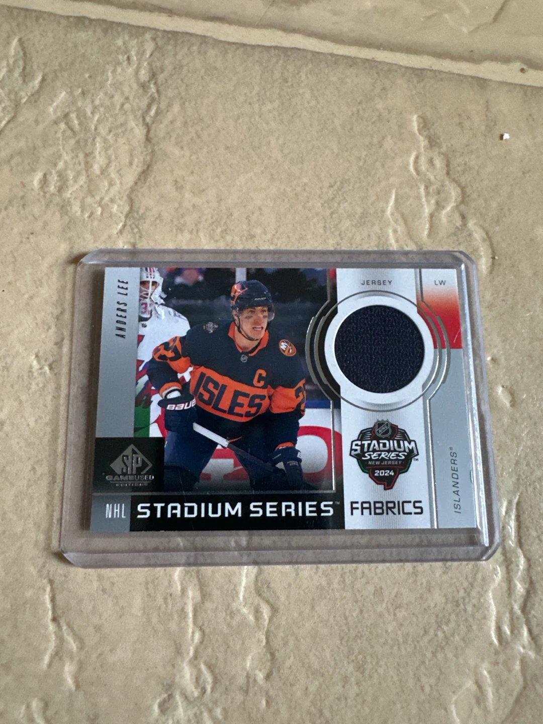 2024 NHL Stadium Series Fabrics Hockey Card - Andrew Lee - photo 2
