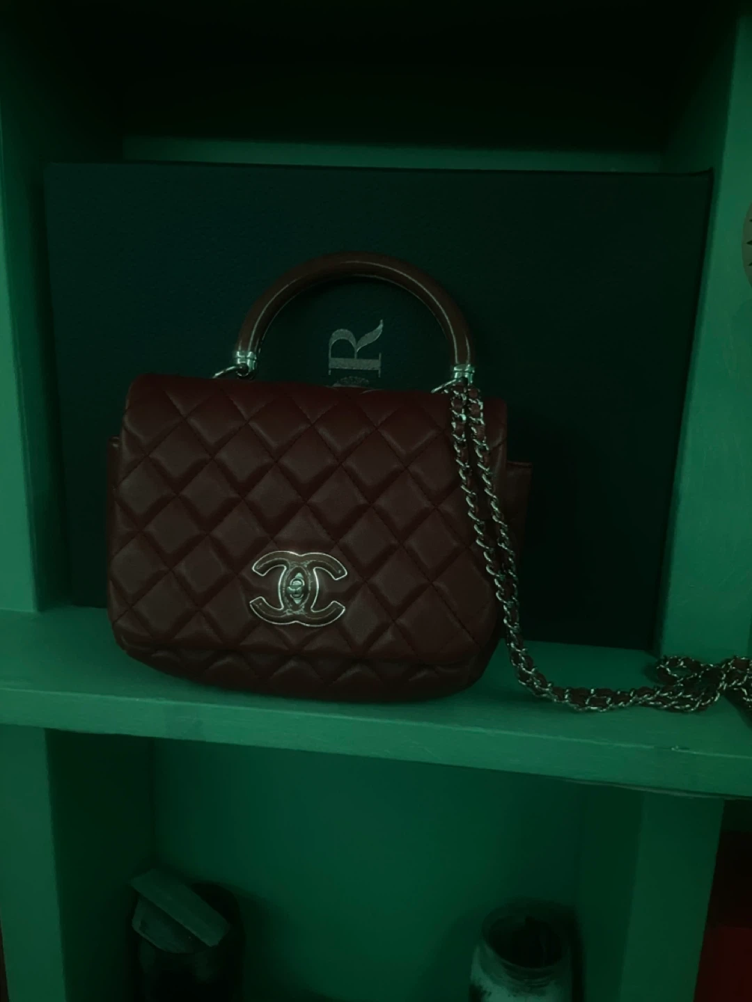 Chanel Quilted Top Handle Flap Bag - photo 4