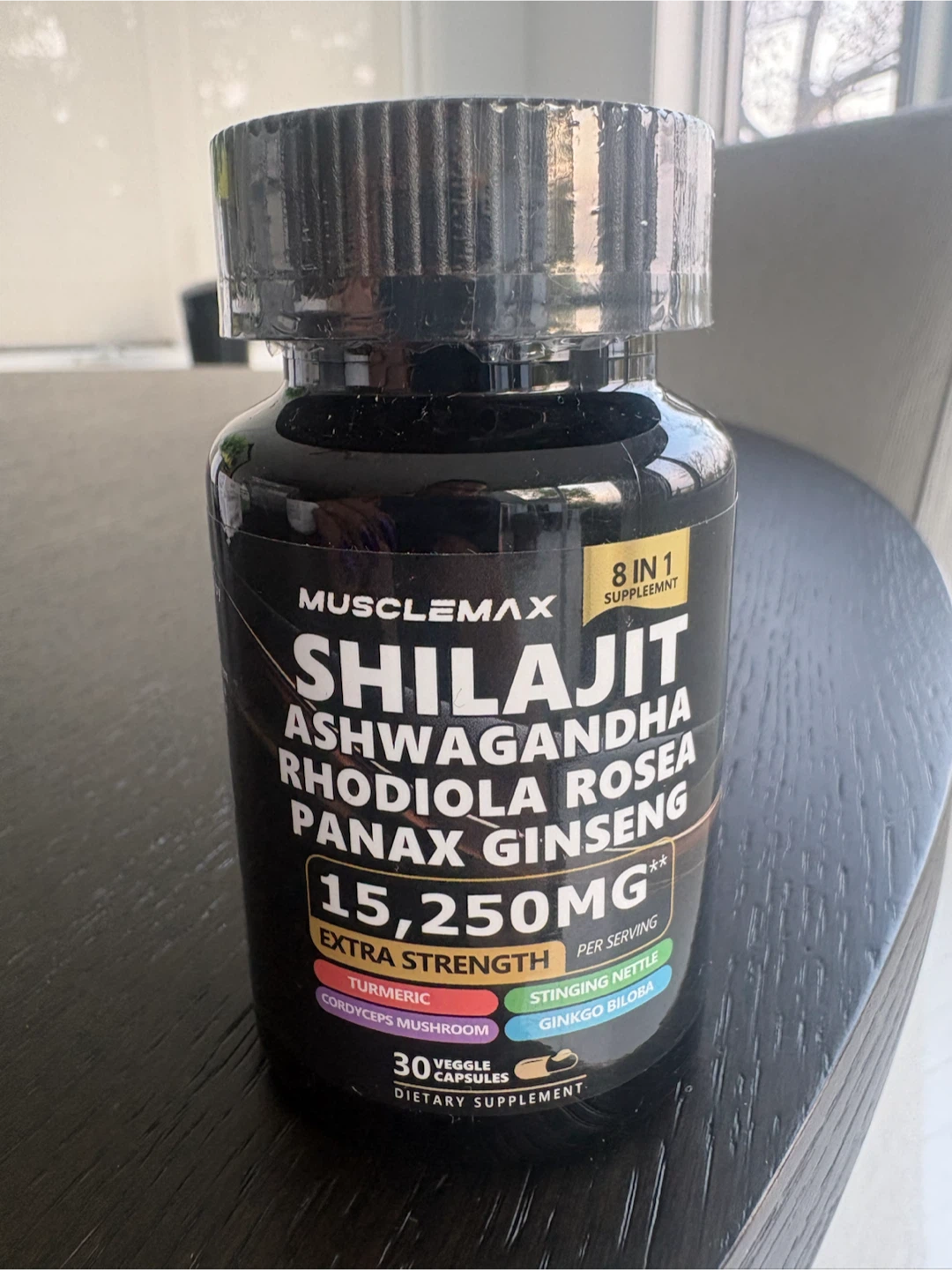 MuscleMax Shilajit Ashwagandha 15,250mg 30 Veggie Capsules - photo 2