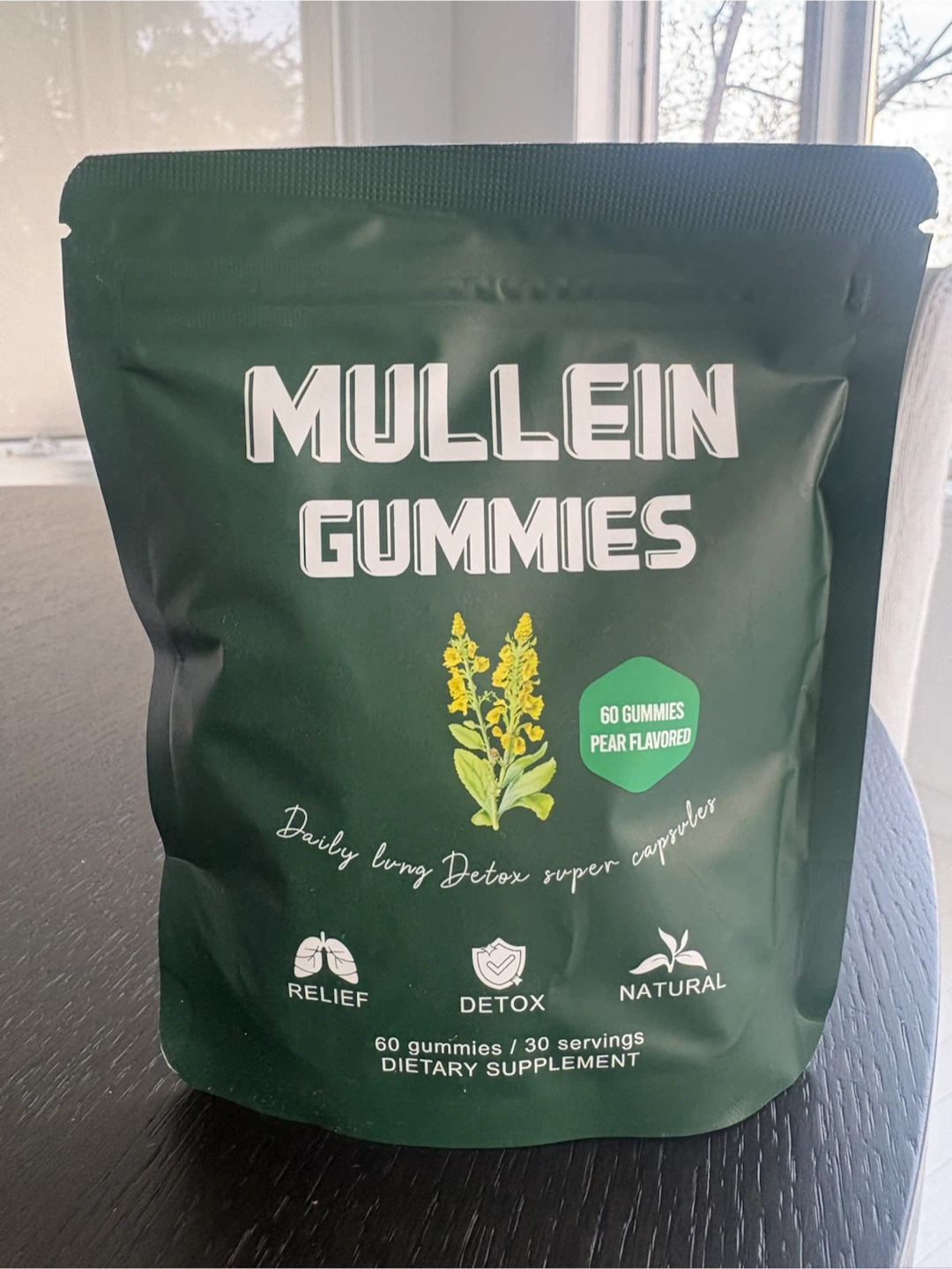 Mullein Gummies Daily Lung Detox Super Capsules - Pear Flavored - photo 2