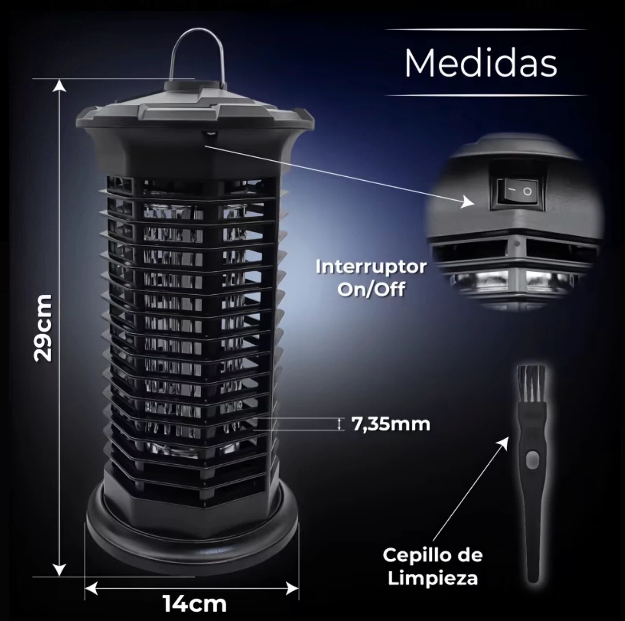 Powerful Bug Zapper Electronic Mosquito Killer 11W - photo 2