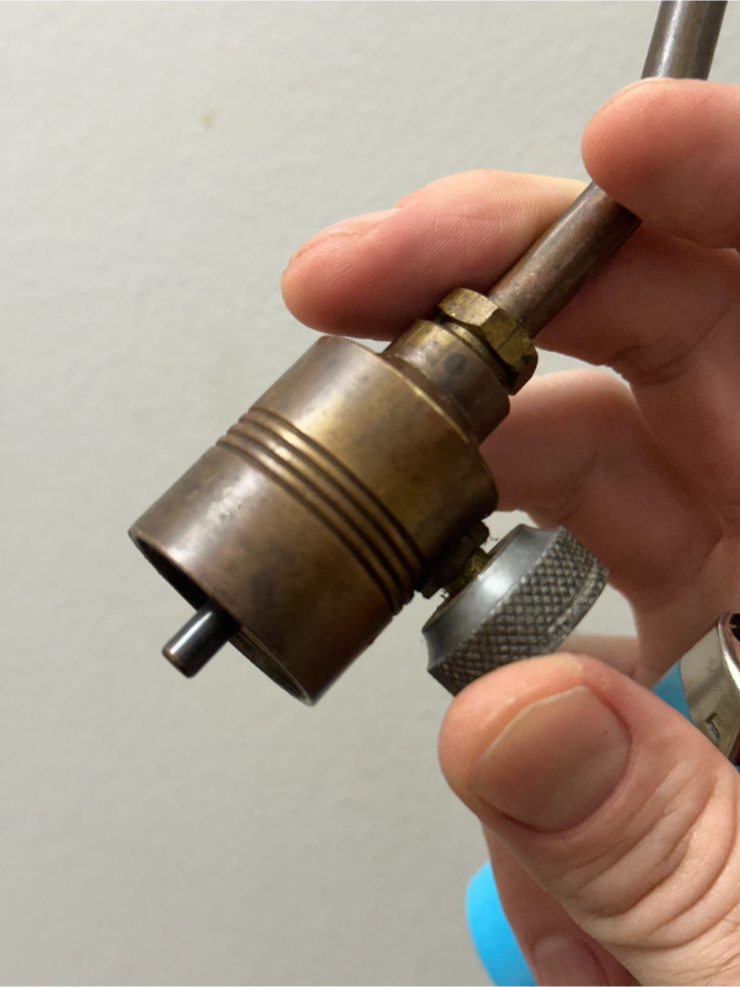 Vintage Bernzomatic Brass Propane Pencil Flame Torch - photo 5