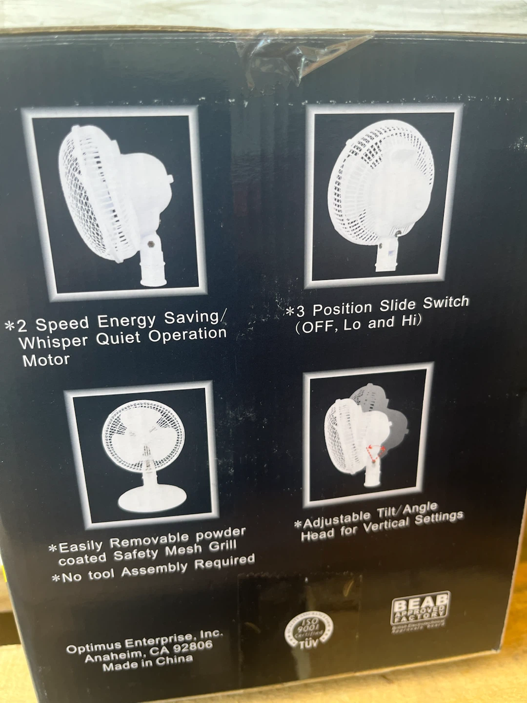Optimus 7 Inch Personal Table Fan - photo 3