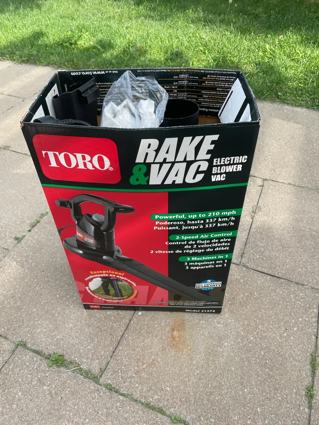 Toro Rake & Vac Electric Blower Vacuum Mulcher