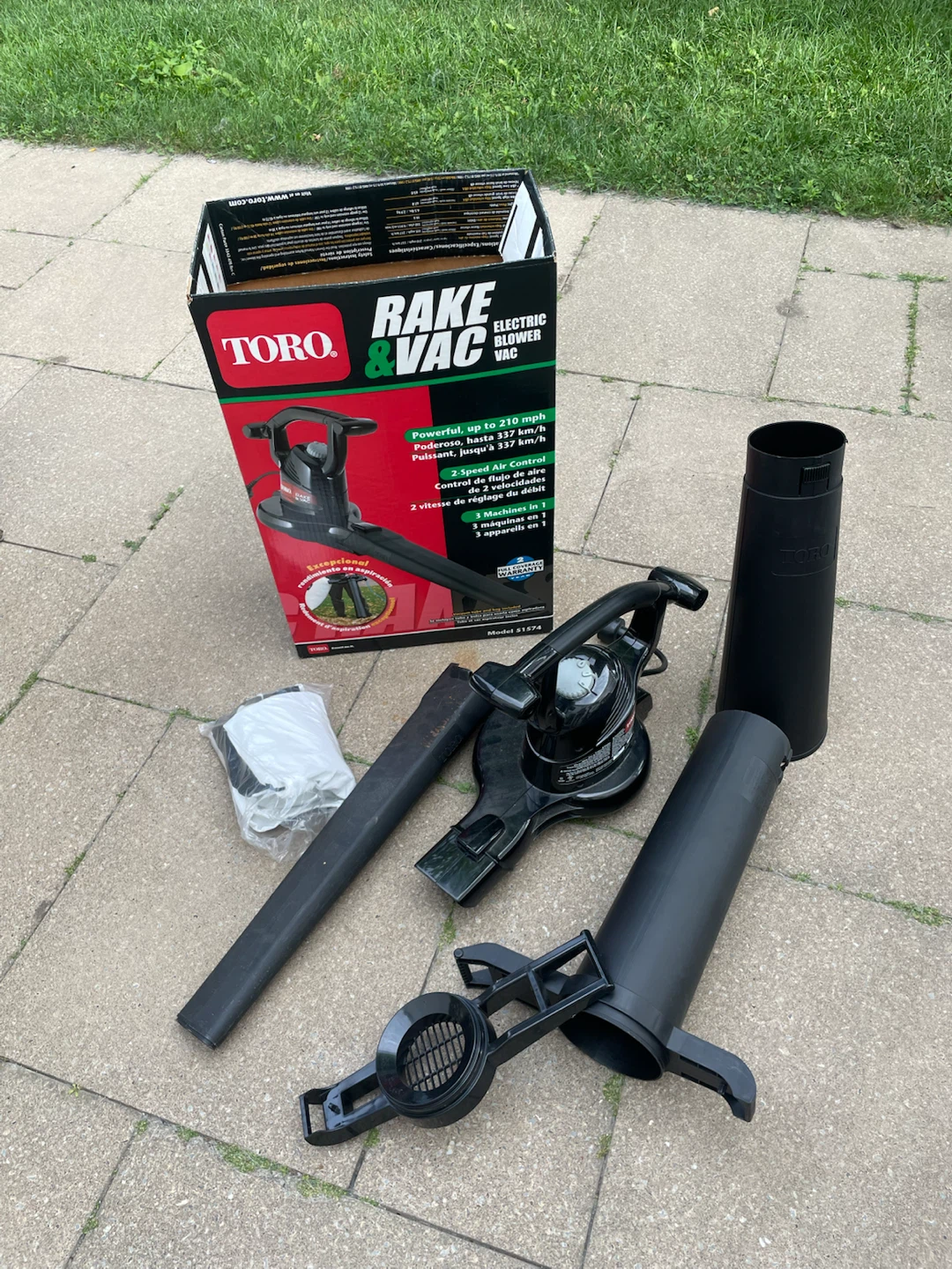 Toro Rake & Vac Electric Blower Vacuum Mulcher - photo 2