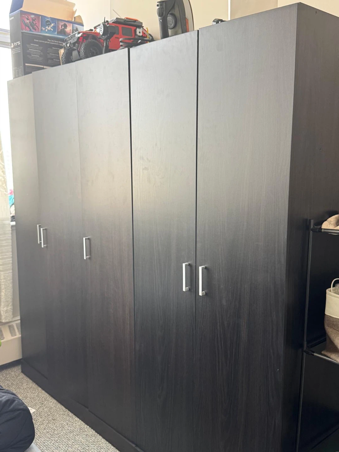 Dark Wood Wardrobe - 4 Door - photo 3