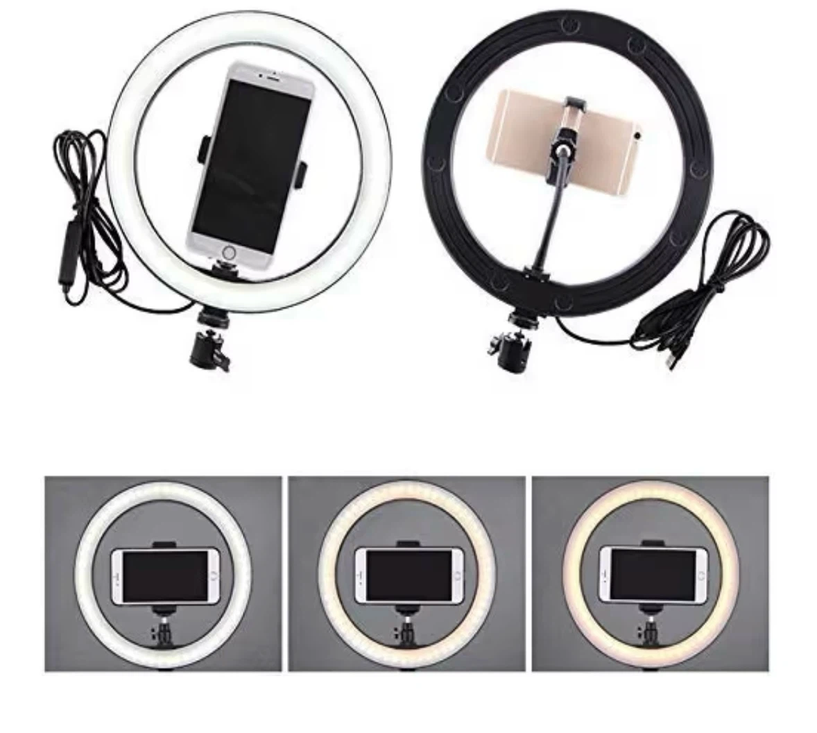 LED Ring Light with Phone Holder - photo 3