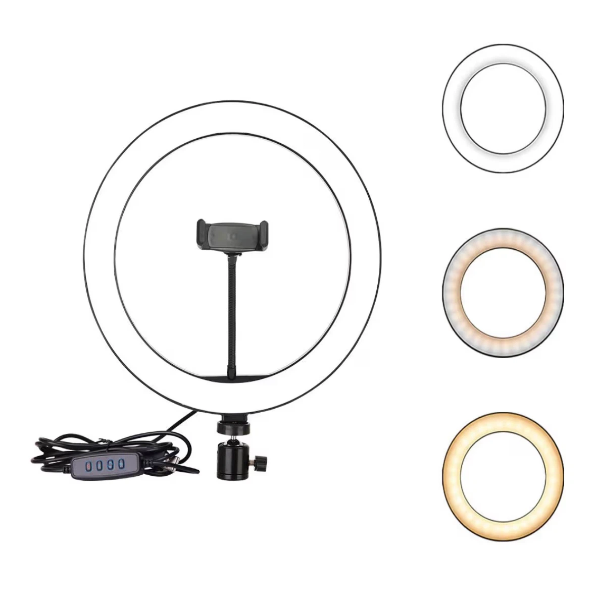 LED Ring Light with Phone Holder - photo 4