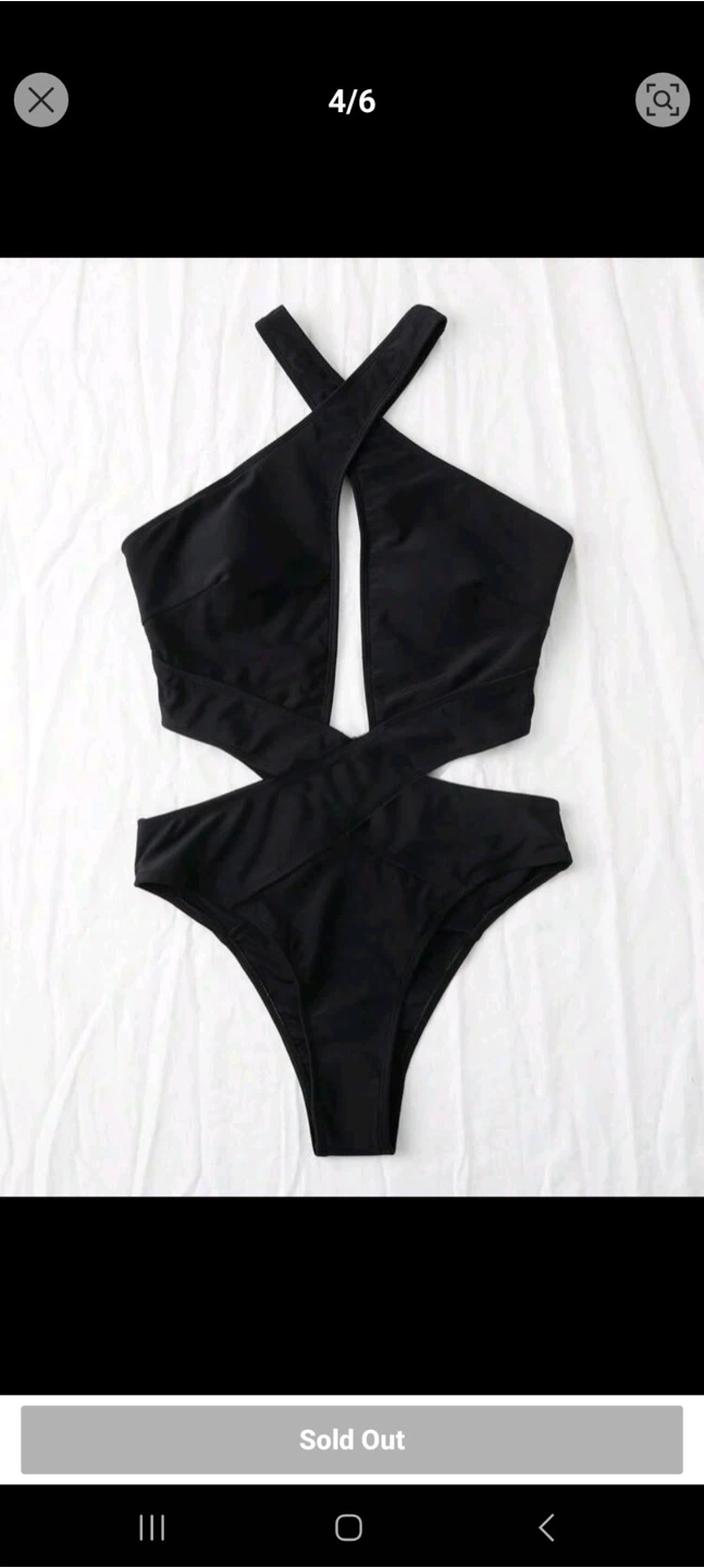 Black One-Piece Swimsuit NEW small