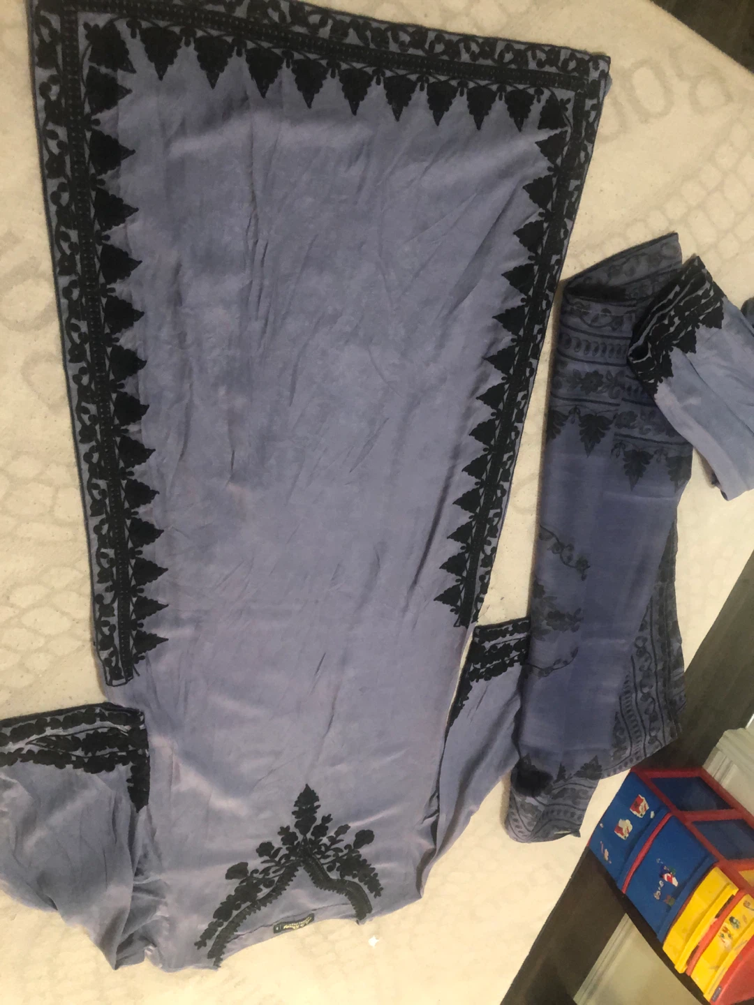 Arta Riway Luxury Pret Blue Embroidered Kurti - Size S - photo 3