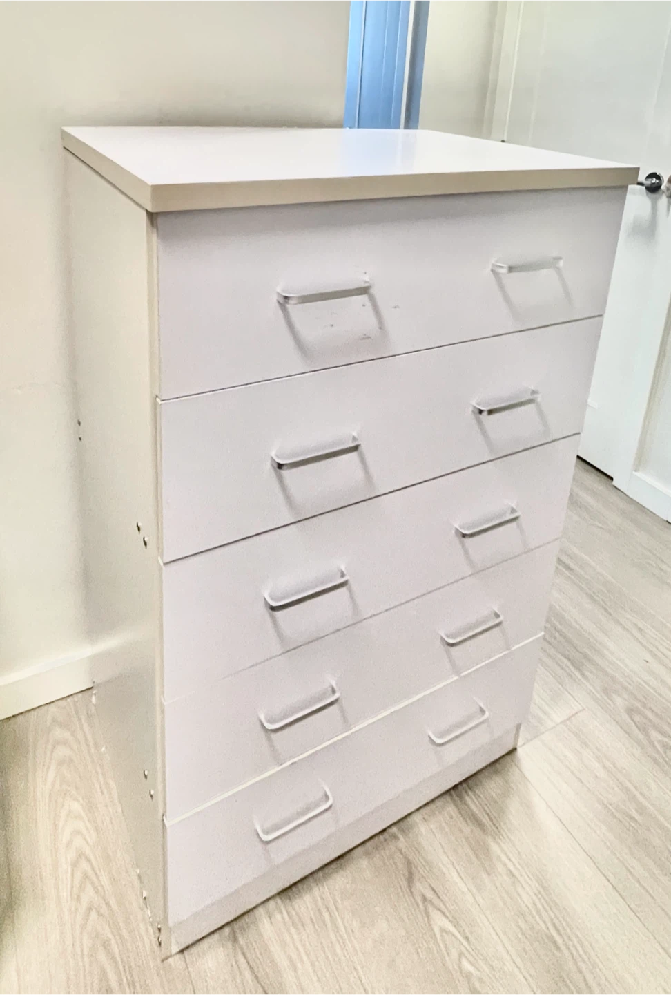 White Side Tables with Wheels (Set of 2) - photo 2
