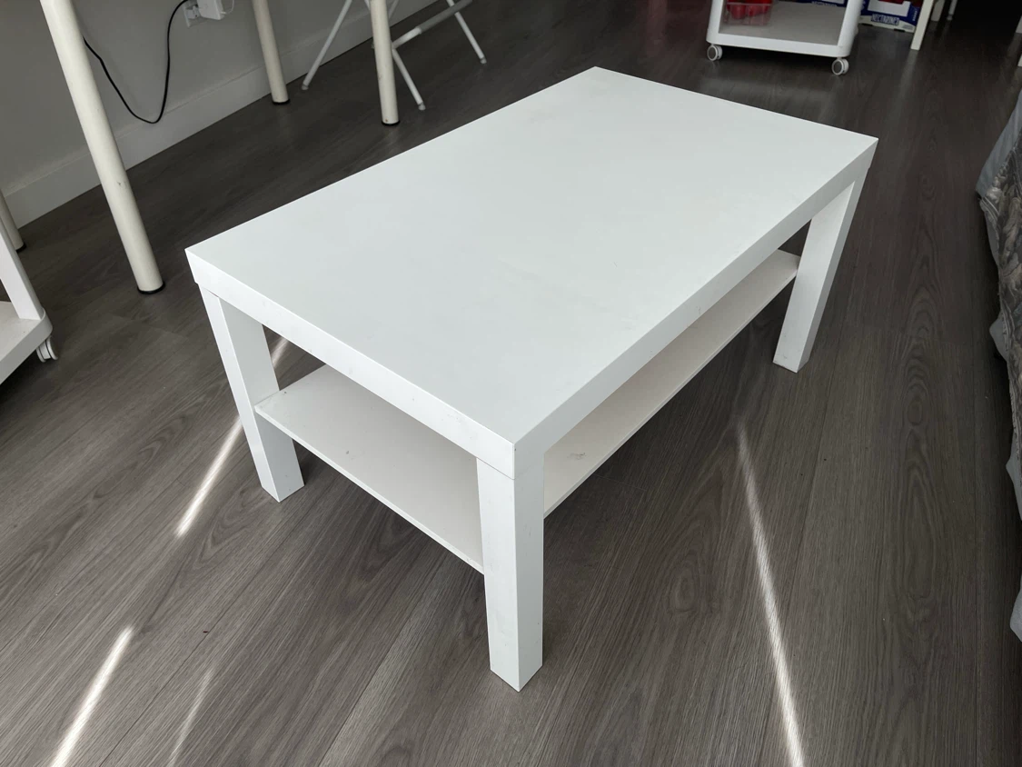 White Side Tables with Wheels (Set of 2) - photo 5