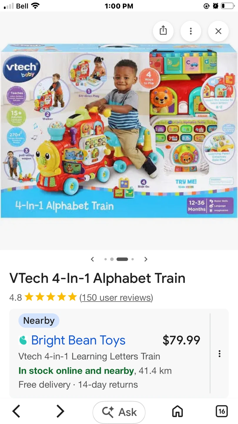 VTech 4-In-1 Alphabet Train - photo 5