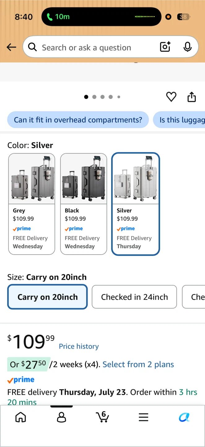NEW HotWay 20 inch Carry on luggage - photo 4