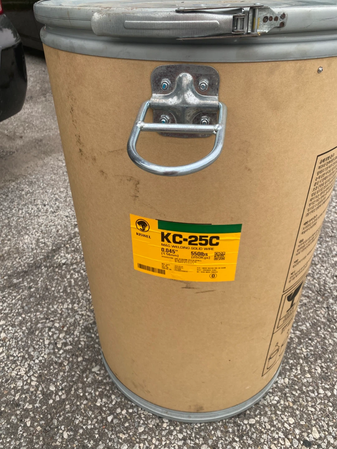 Kiswel KC-25C MIG Welding Solid Wire Drum