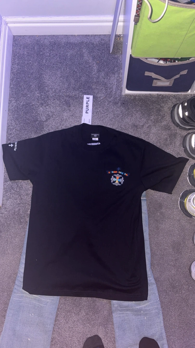 Chrome Hearts Black Horseshoe Logo T-Shirt - photo 3