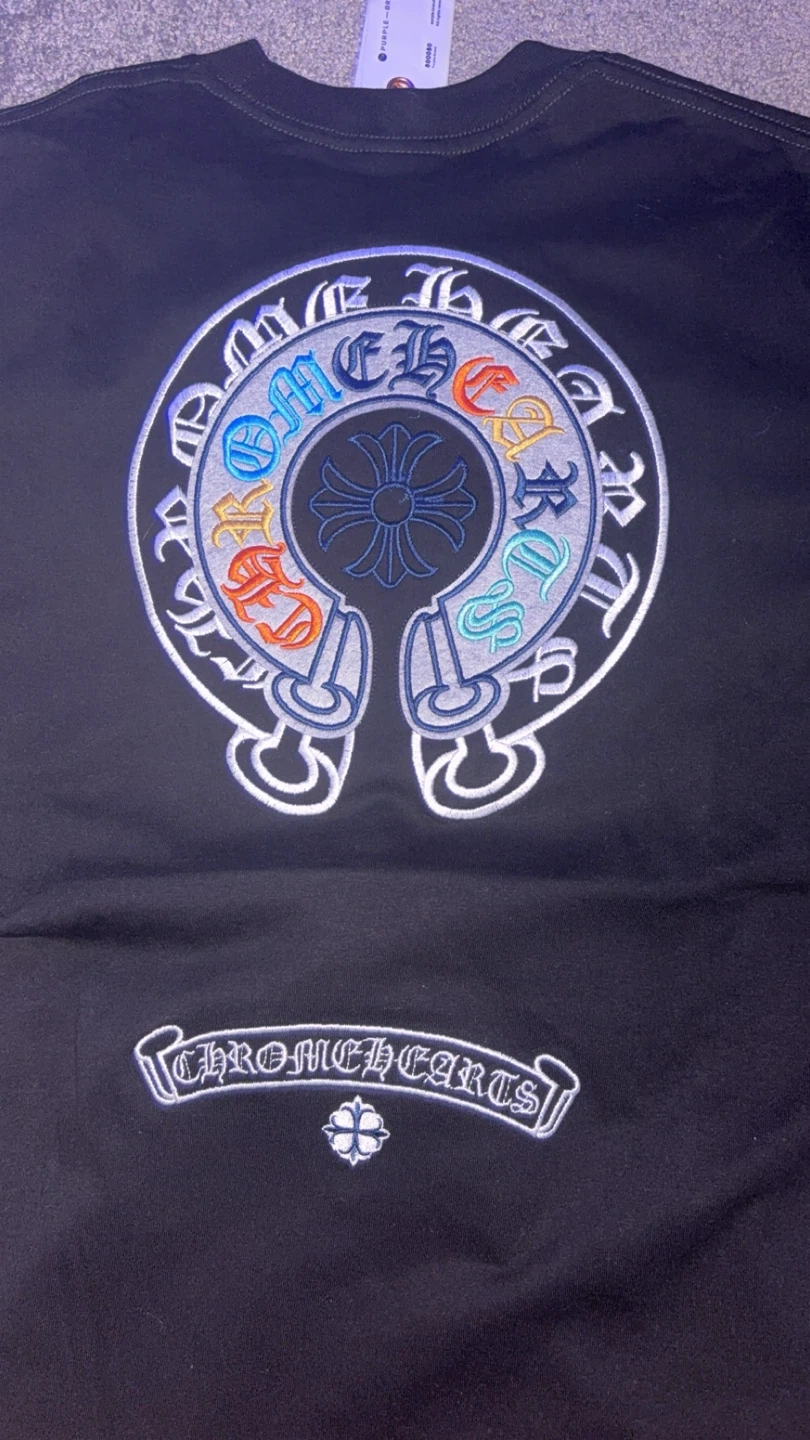 Chrome Hearts Black Horseshoe Logo T-Shirt - photo 4