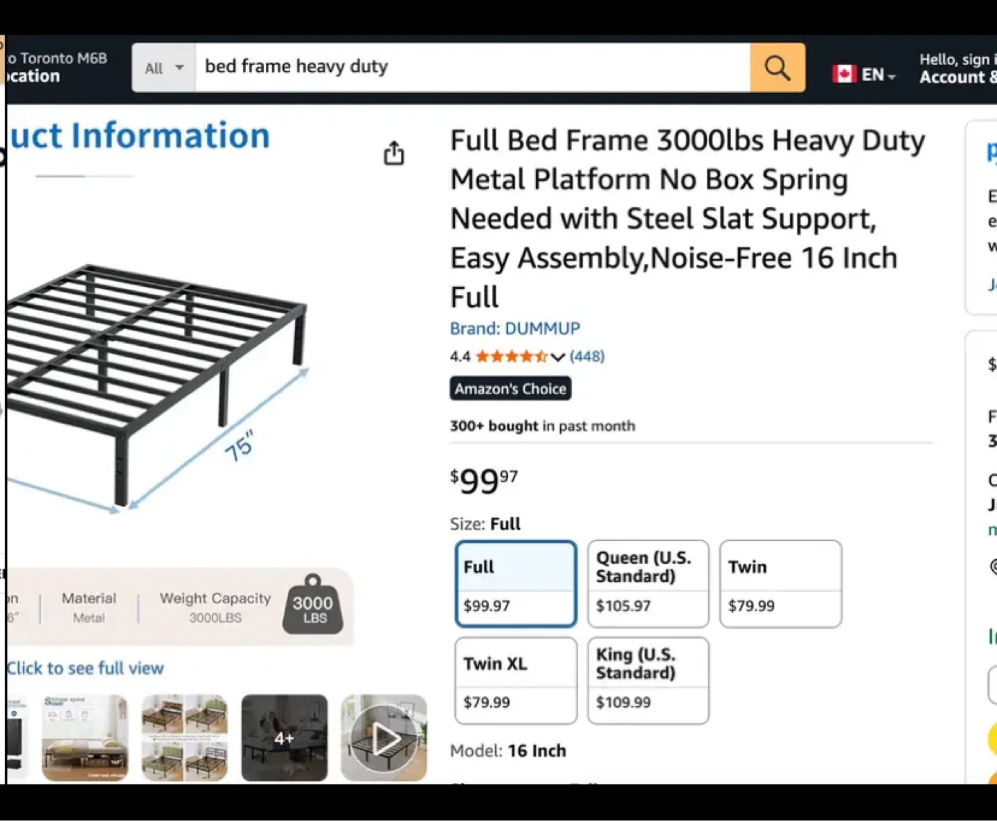 Full size mattress with frame - photo 2