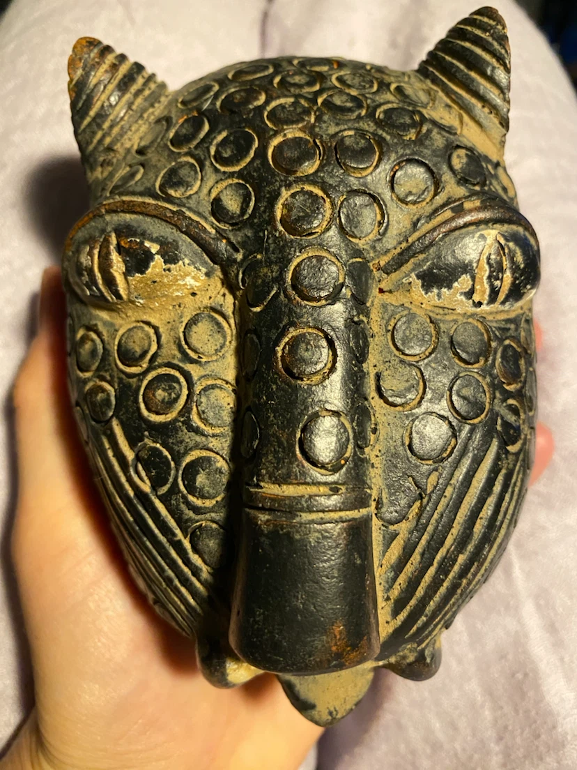 Carved Ceramic Animal Mask