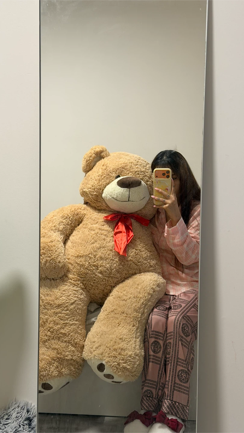 Giant Teddy Bear with Red Bow - photo 2