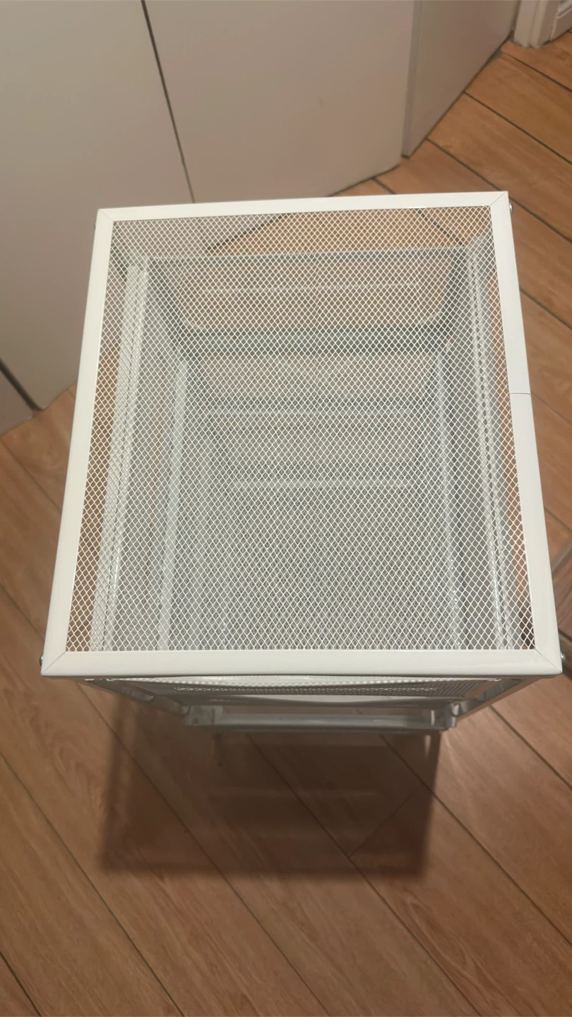White Metal Mesh 3-Drawer Storage - photo 4