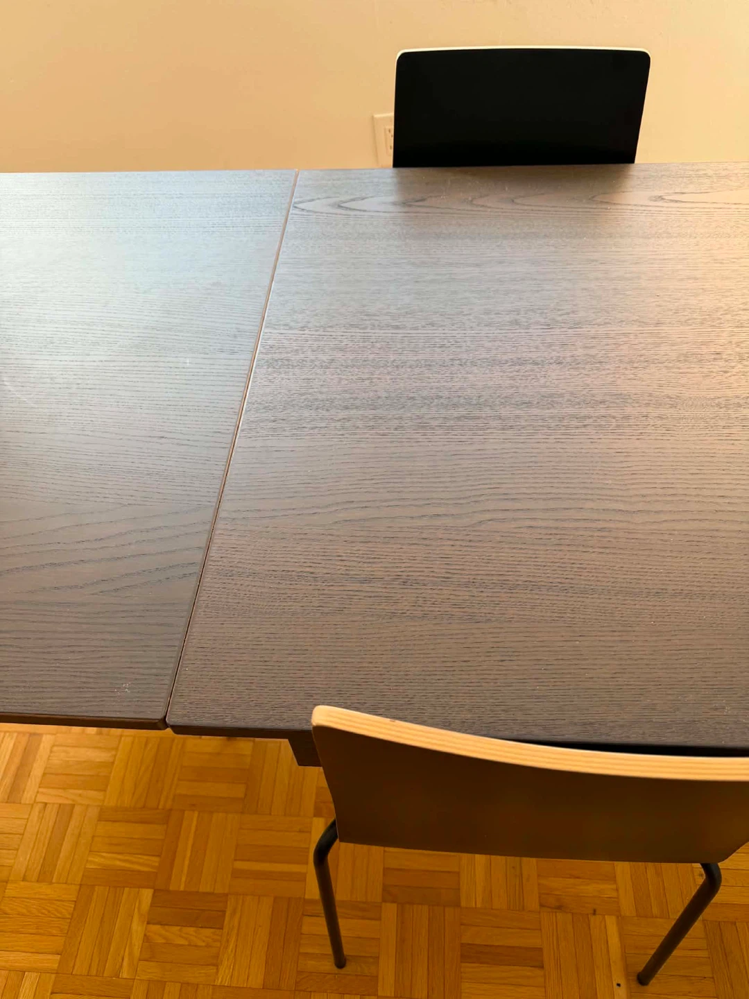 Extendable Dining Table with 4 Black Chairs - photo 4