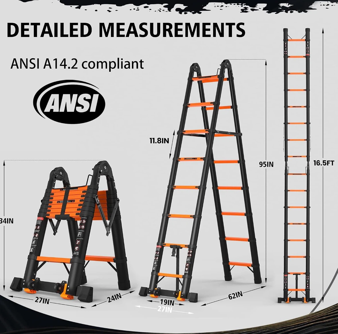 16.5FT Telescoping Ladder - photo 2