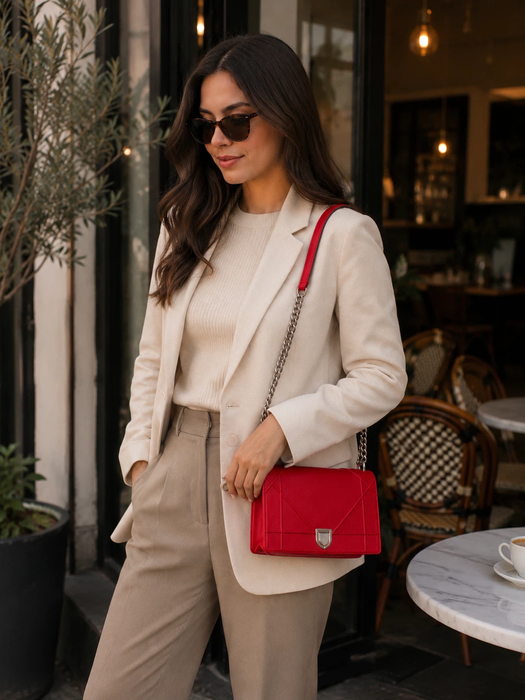 Christian Dior Small Diorama Red Shoulder/Crossbody Bag - photo 2