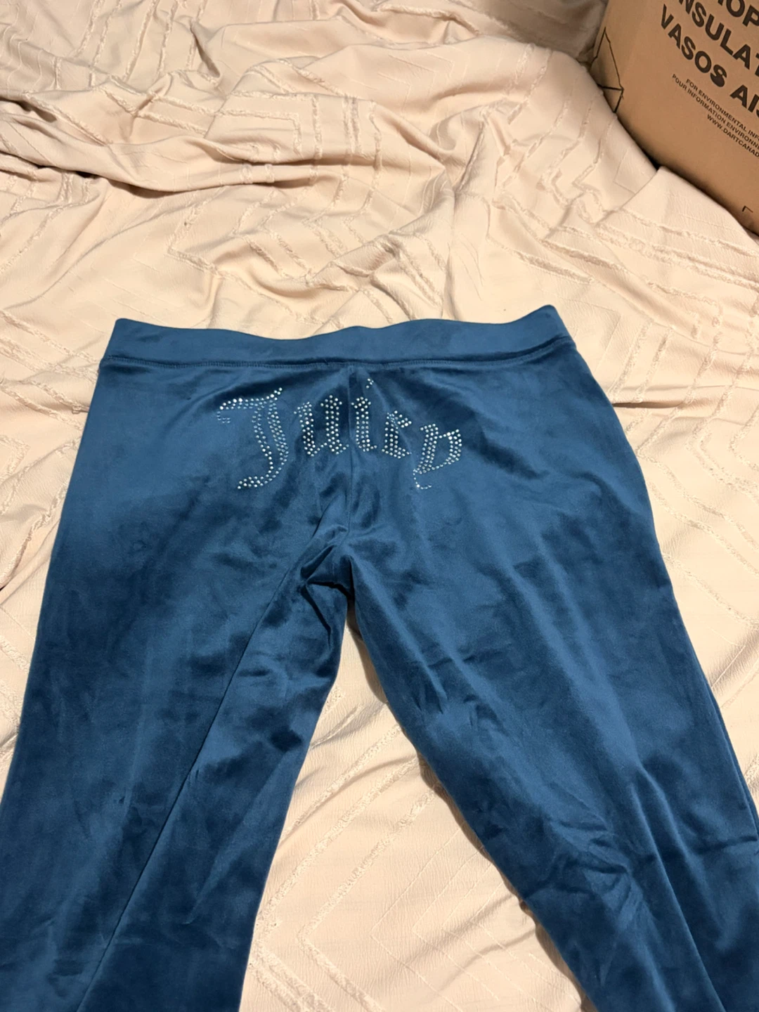 Juicy Couture Velour Track Pants Blue M/M