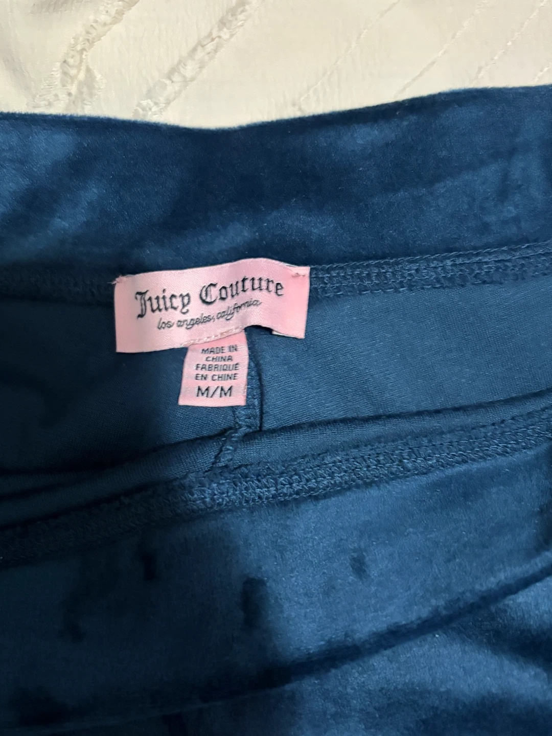 Juicy Couture Velour Track Pants Blue M/M - photo 2