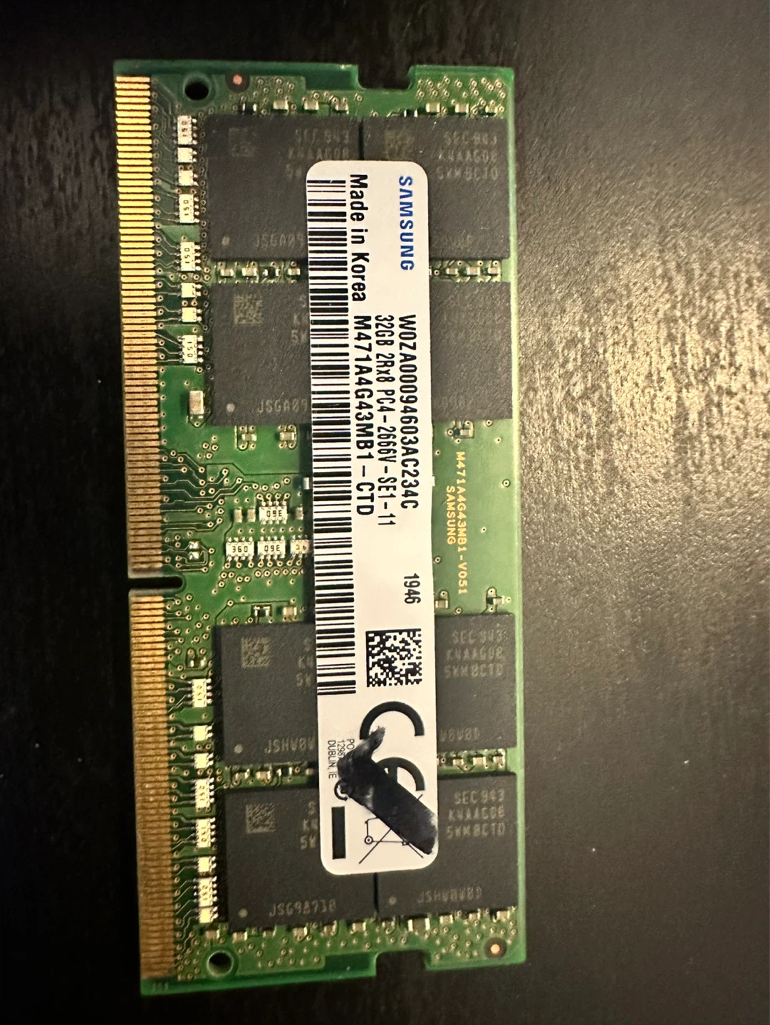 Samsung 32GB DDR4 Laptop RAM
