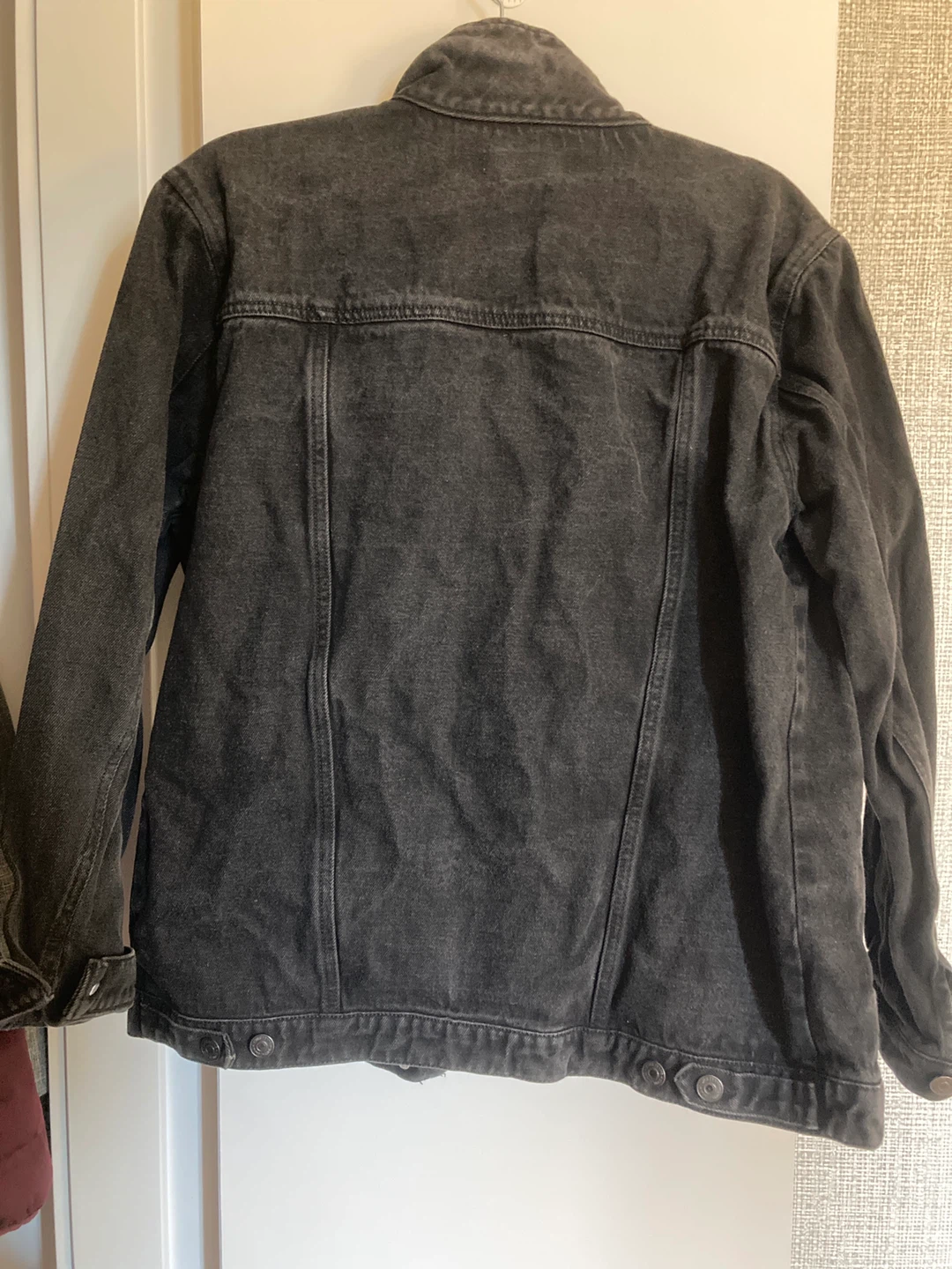 Twik Denim Trucker Jacket - Black - photo 3
