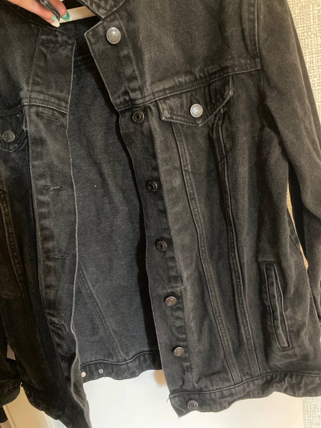 Twik Denim Trucker Jacket - Black - photo 4