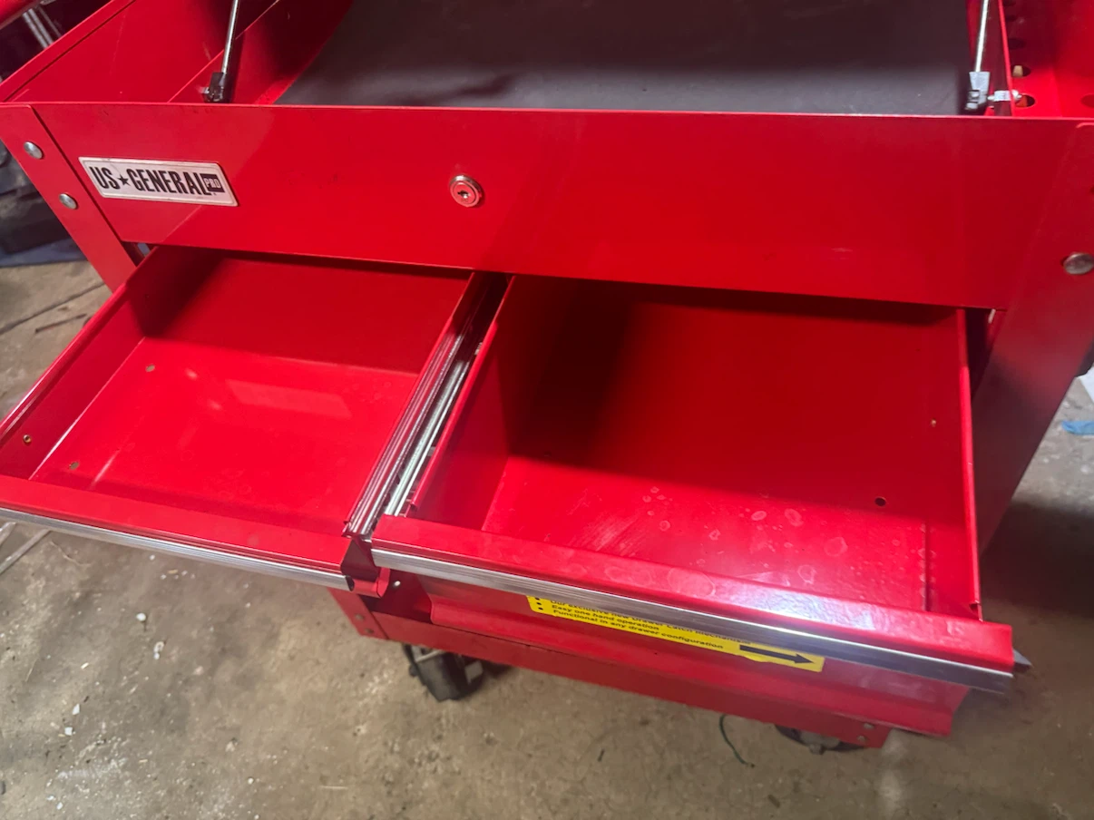 US General Red Tool Chest Cart - photo 4