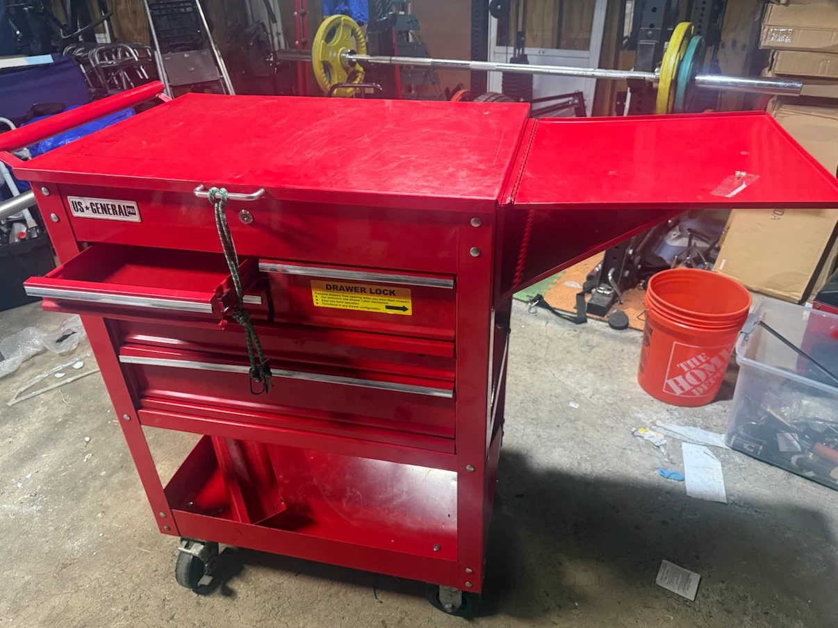 US General Red Tool Chest Cart - photo 5