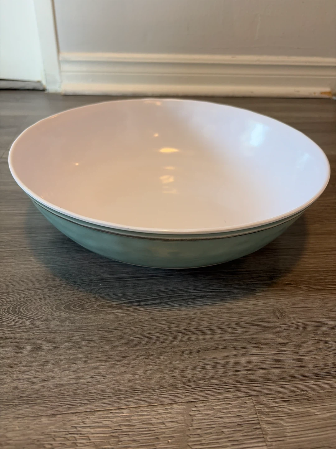 Serving Bowl - Green and White