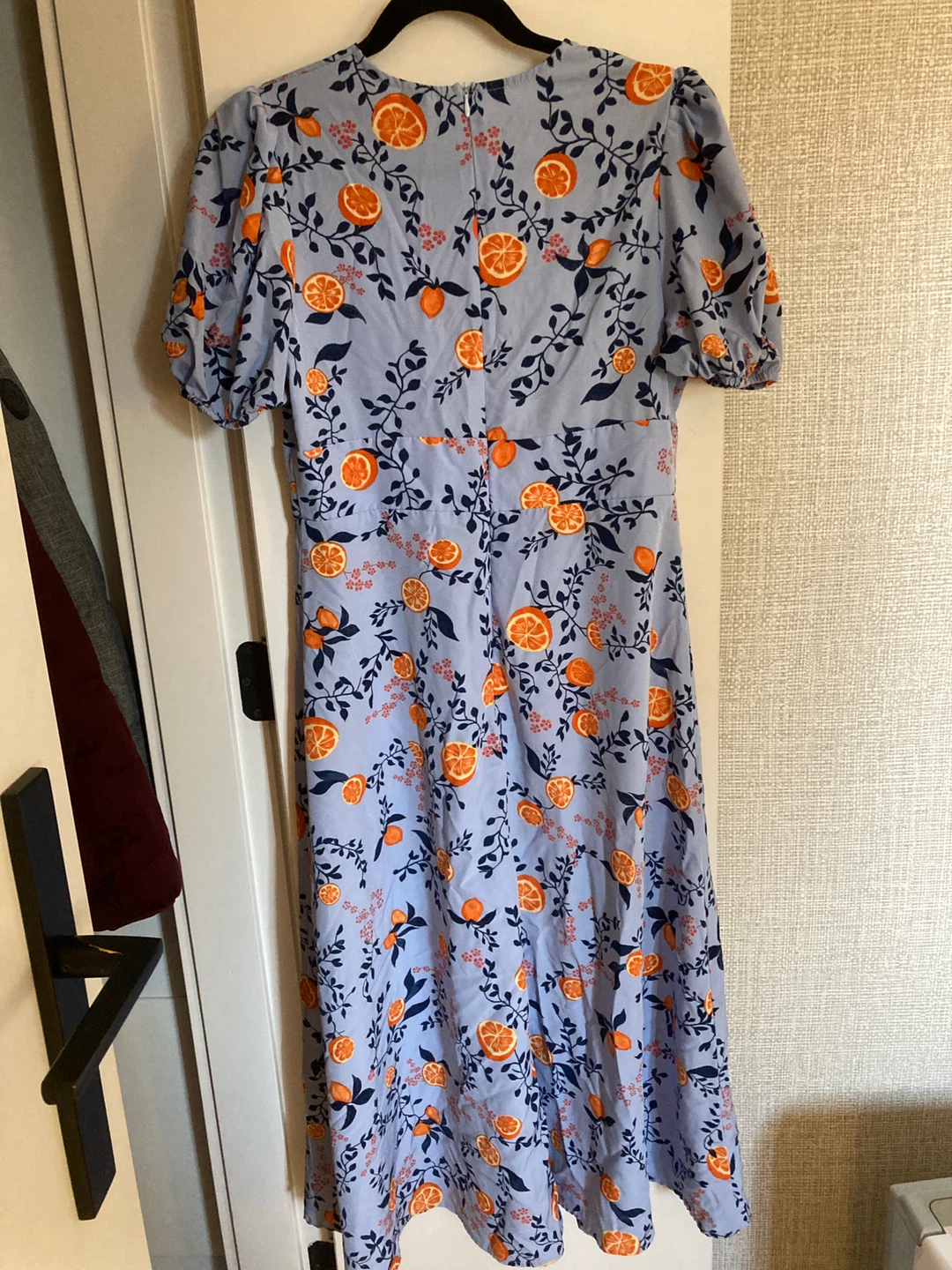 SHEIN Orange Print Midi Dress - photo 4