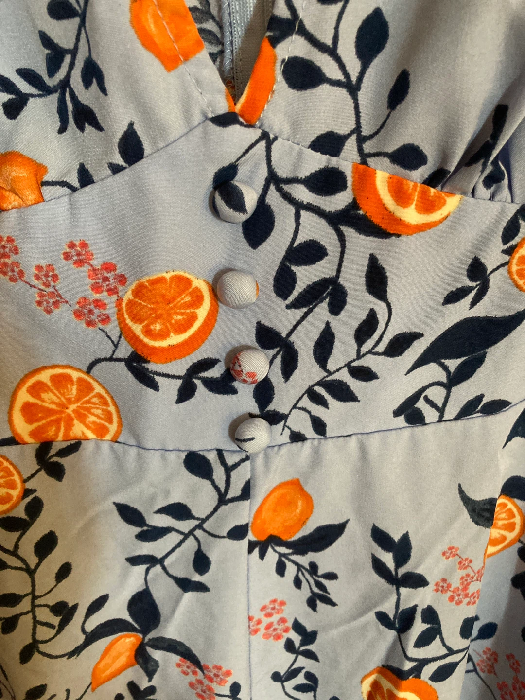 SHEIN Orange Print Midi Dress - photo 3