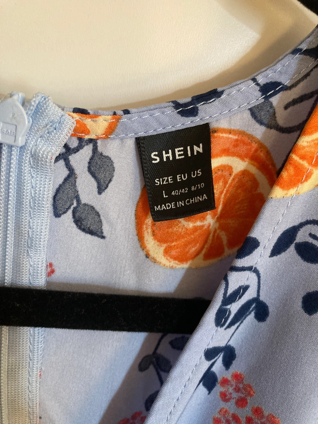 SHEIN Orange Print Midi Dress - photo 2