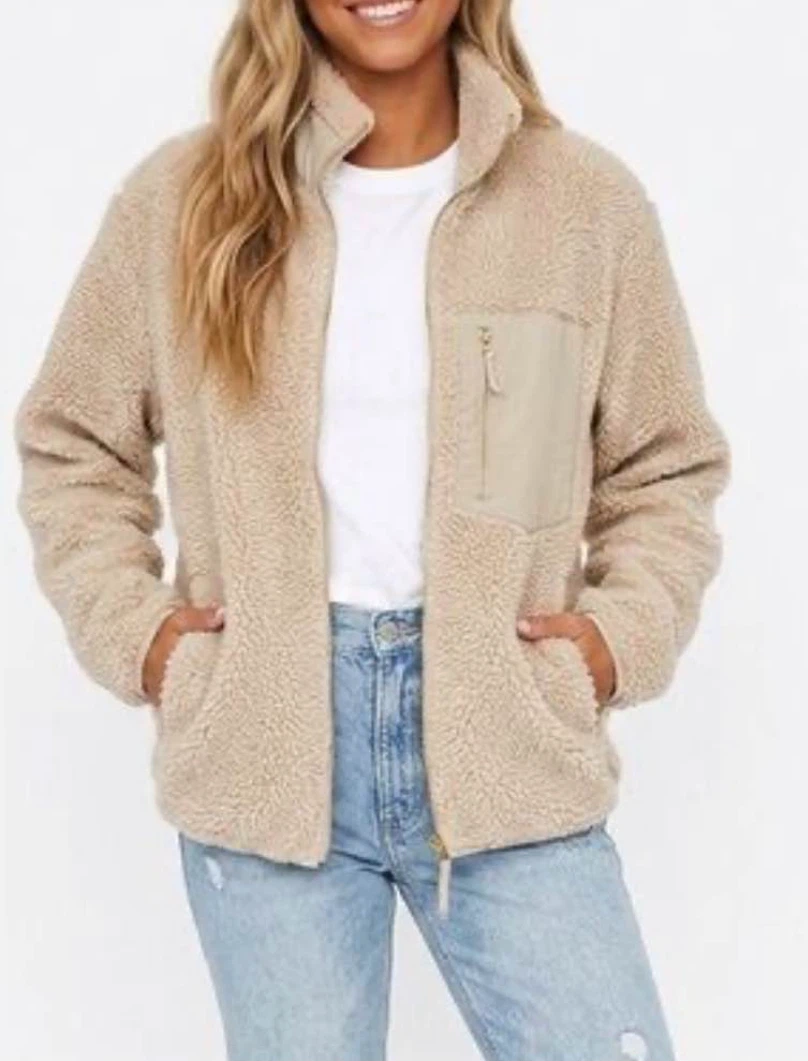 Uniqlo NEW Serpa Lined Jacket - Small Beige