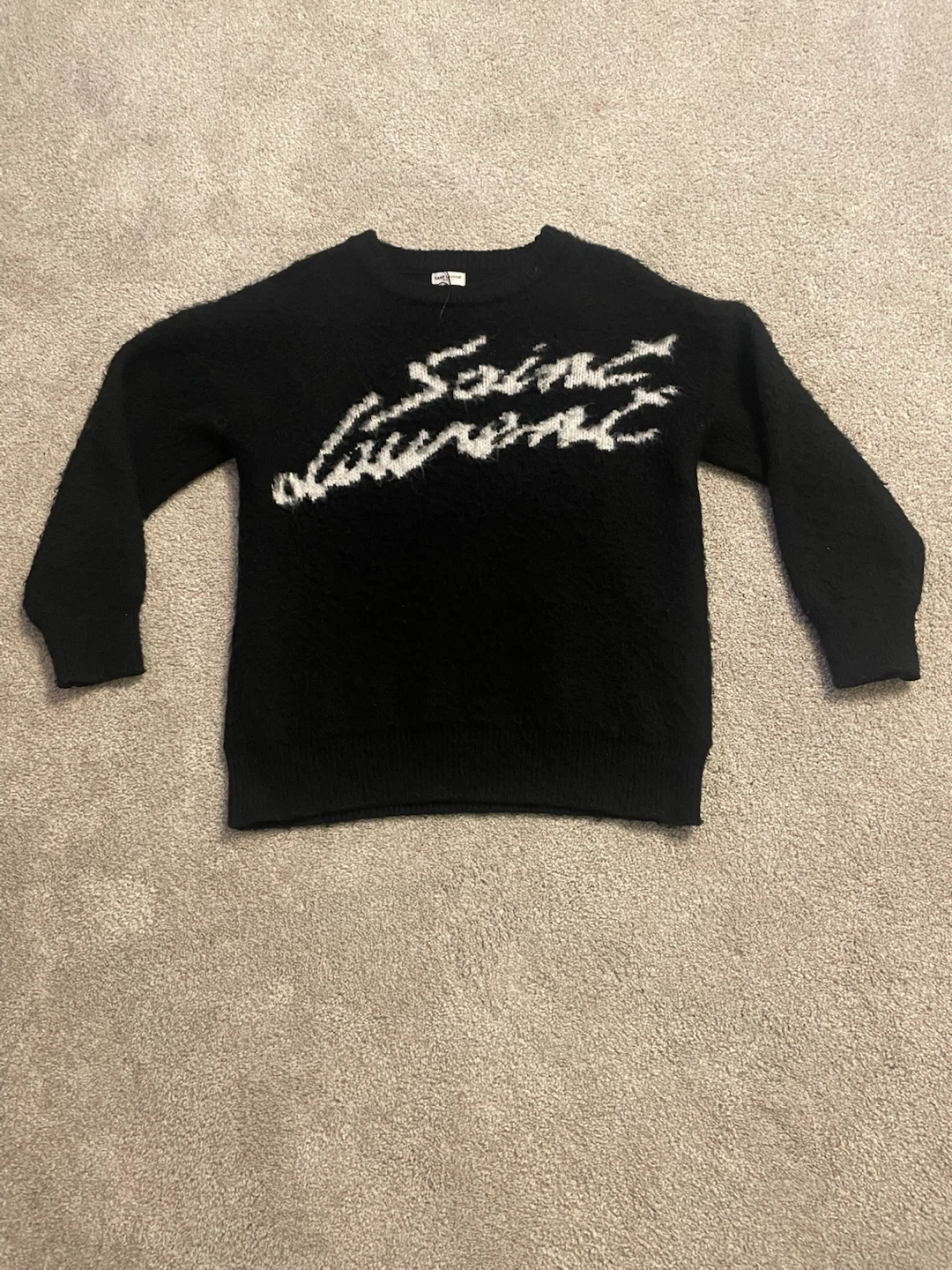 Saint Laurent Paris Black Knit Sweater