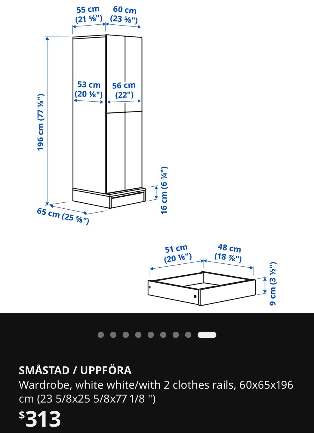 IKEA SMÅSTAD / UPPRFÖRA Wardrobe - photo 4