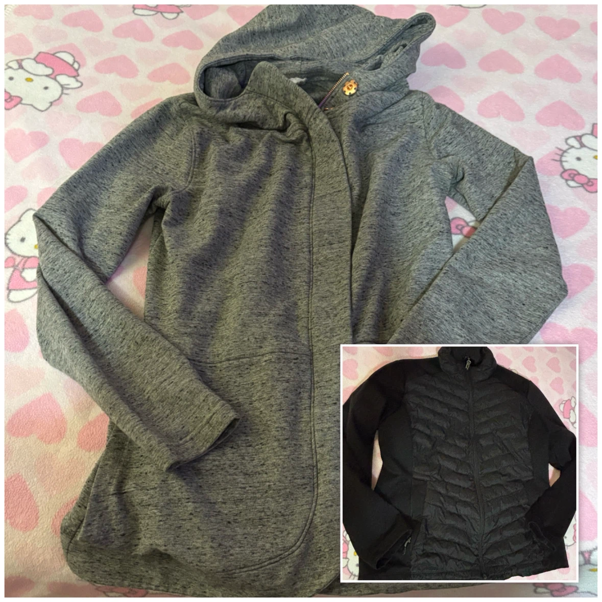Zip-Up Sweater & Puffer Jacket - *Size Women Large/XL*
